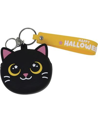 Porte-clés avec porte-monnaie chat