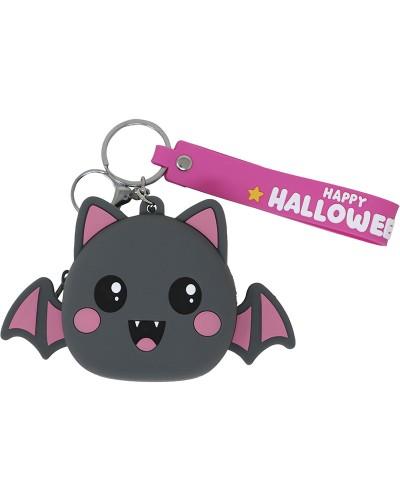 Porte-clés avec porte-monnaie chauve-souris