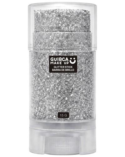 Bâton de maquillage à paillettes argentées