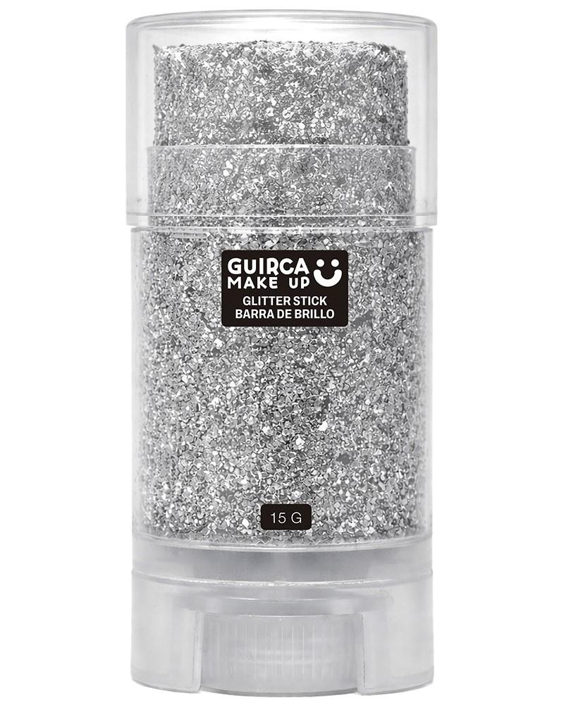 Bâton de maquillage à paillettes argentées Bâton de maquillage à paillettes argentées