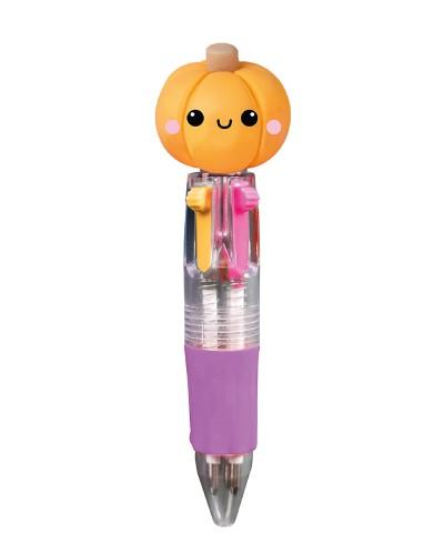 Stylo multicolore citrouille