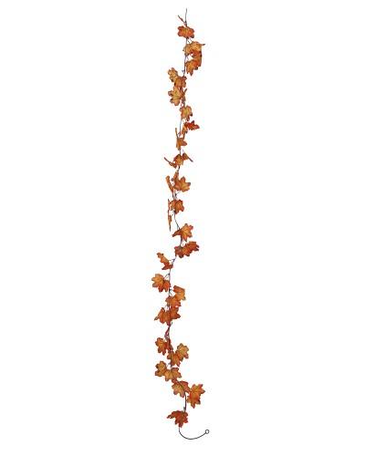 Guirlande de feuilles d’automne orange – 190 cm