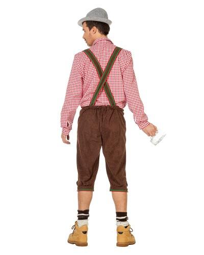 Pantalon tyrolien brun à bretelles – Oktoberfest