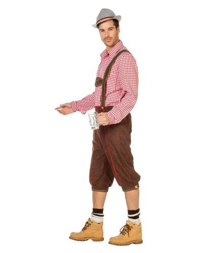 Pantalon tyrolien brun à bretelles – Oktoberfest