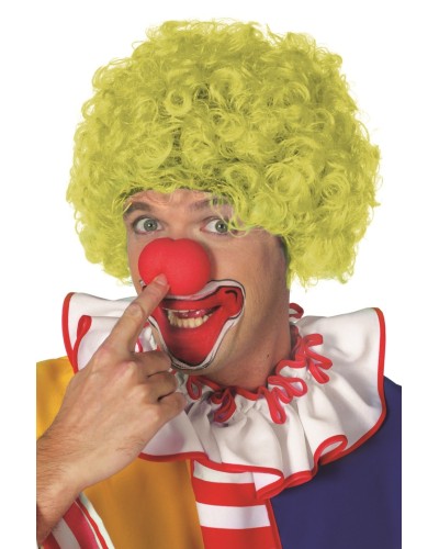 perruque clown jaune