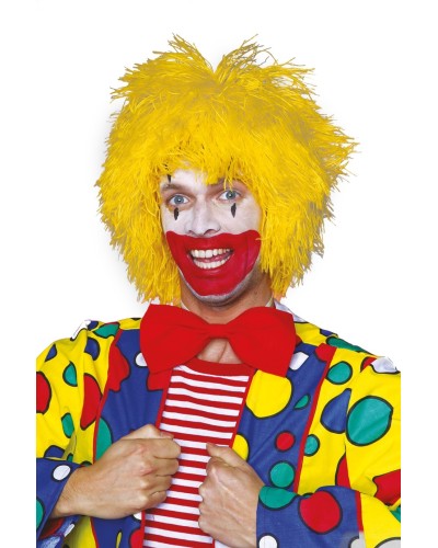 Perruque clown frisée jaune