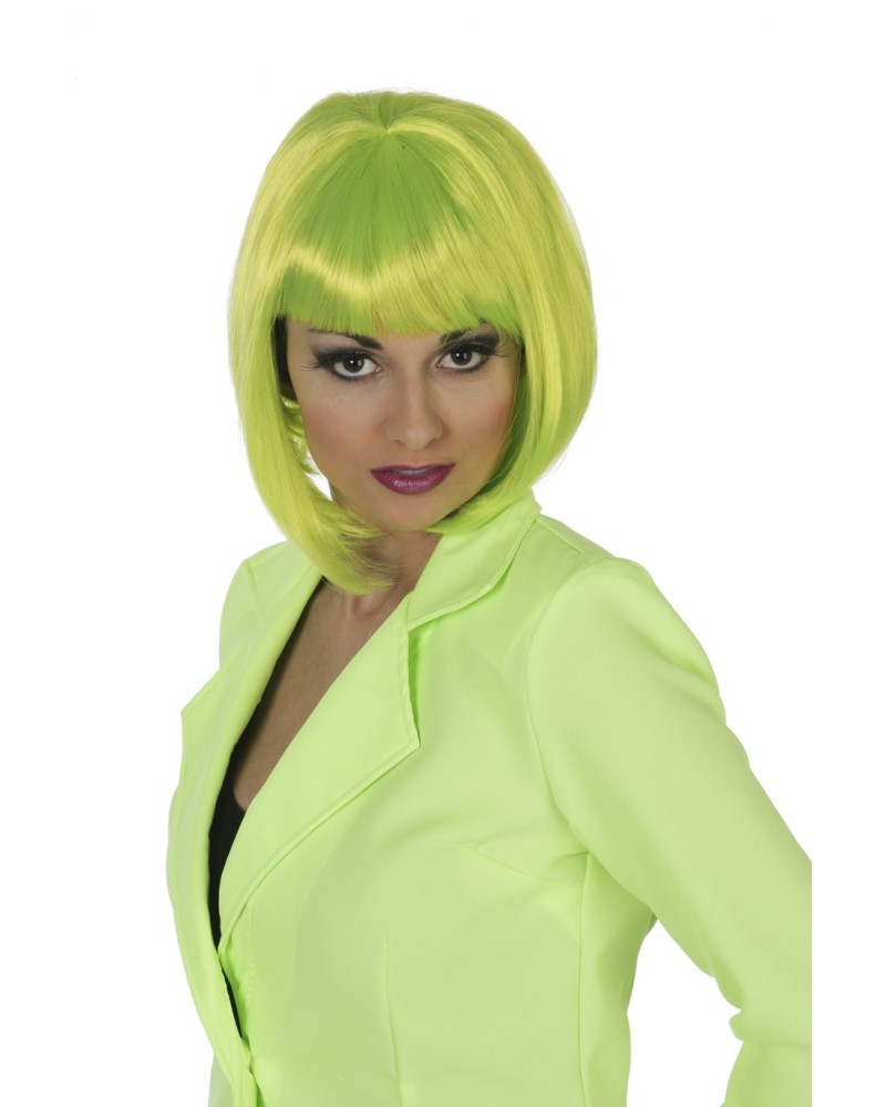 perruque jaune et verte