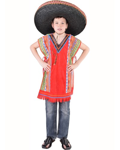 Poncho mexicain enfant