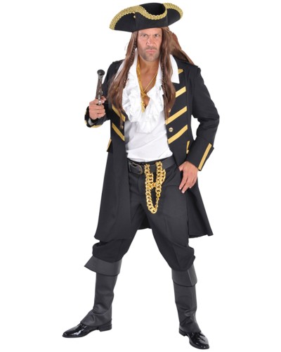 Manteau pirate noir