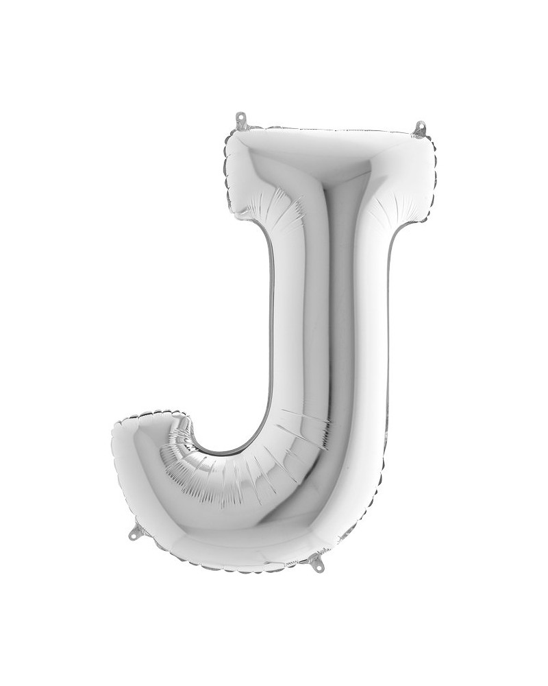Lettre aluminium J 102 cm