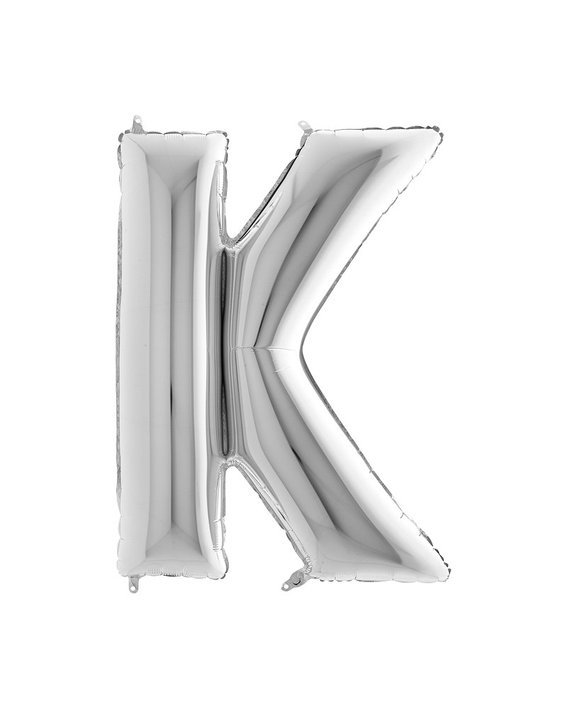 Lettre aluminium K 102 cm