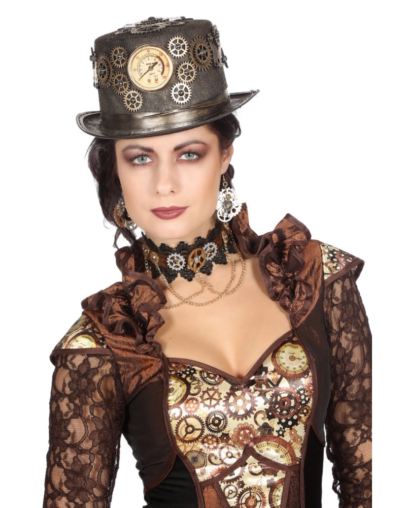 Chapeau steampunk femme luxe