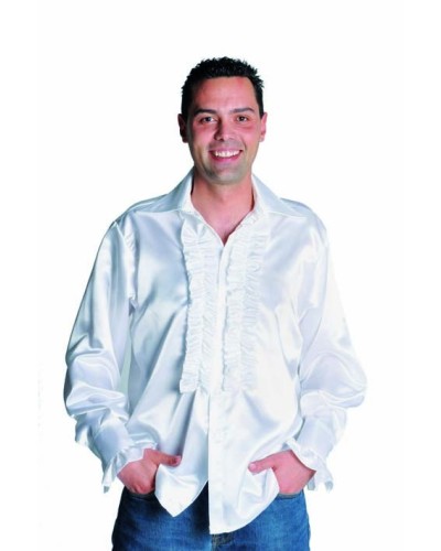 Chemise disco homme blanche