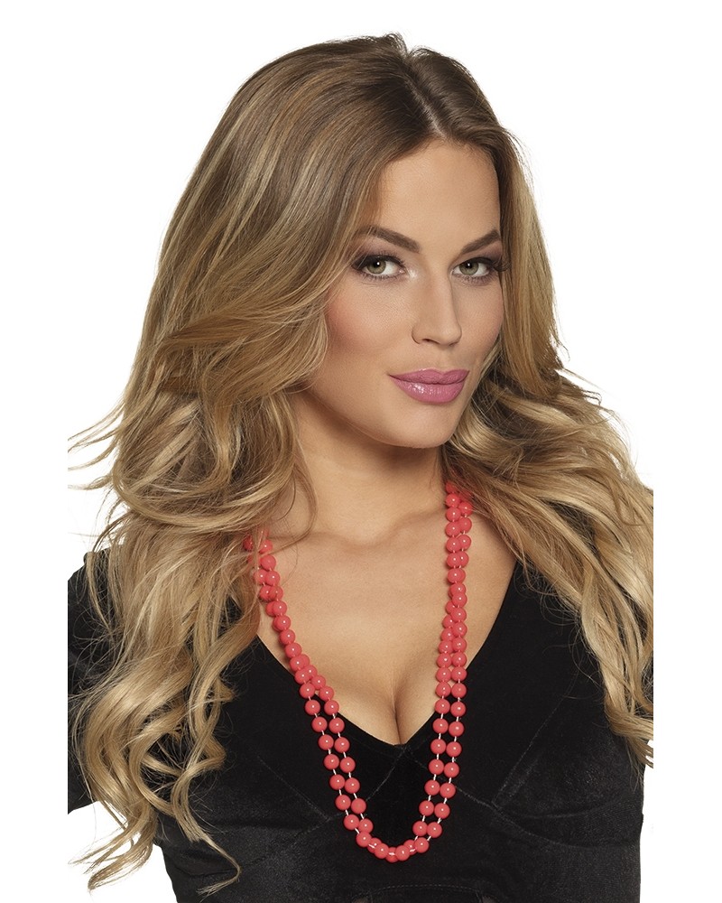 Collier a perles rouge