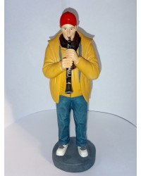 Statue résine clarinette
