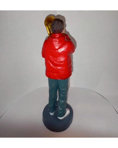 Statue résine trombone 
