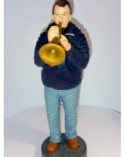 Statue résine trompette