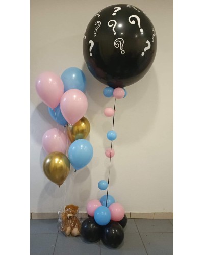 Ballon Annonce Sexe + Ballon Hélium sur Peluche