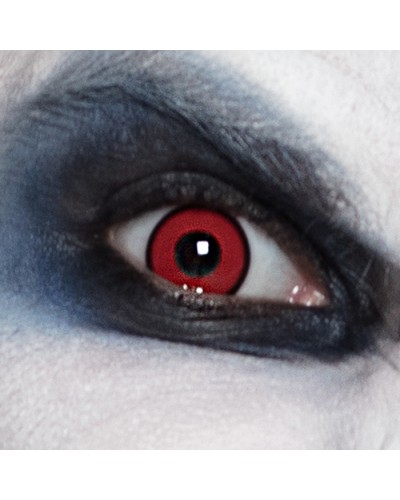 Lentilles Rouge Contour Noir 1 Semaine