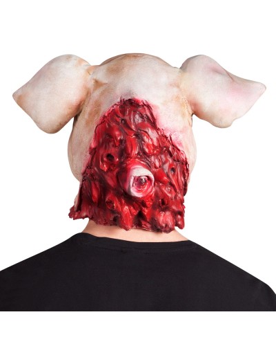 Masque tête latex Cochon sanglant
