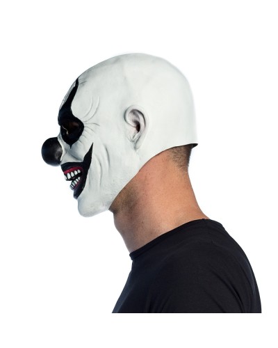Masque tête latex Evil clown