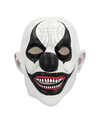 Masque tête latex Evil clown