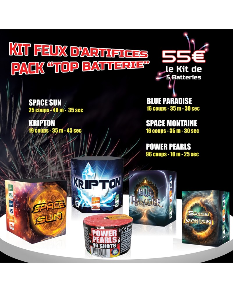 Kit artifices Pack Top Batterie