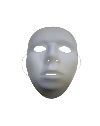 masque neutre blanc plastique
