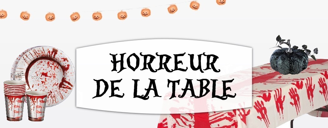 Art de la table pour le thème d'Halloween